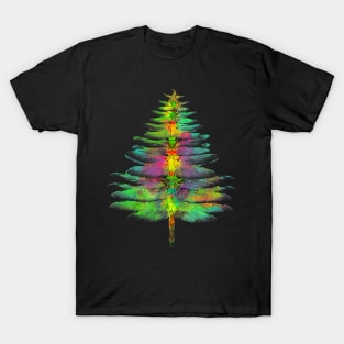 Funny Dragonfly Christmas Tree T-Shirt